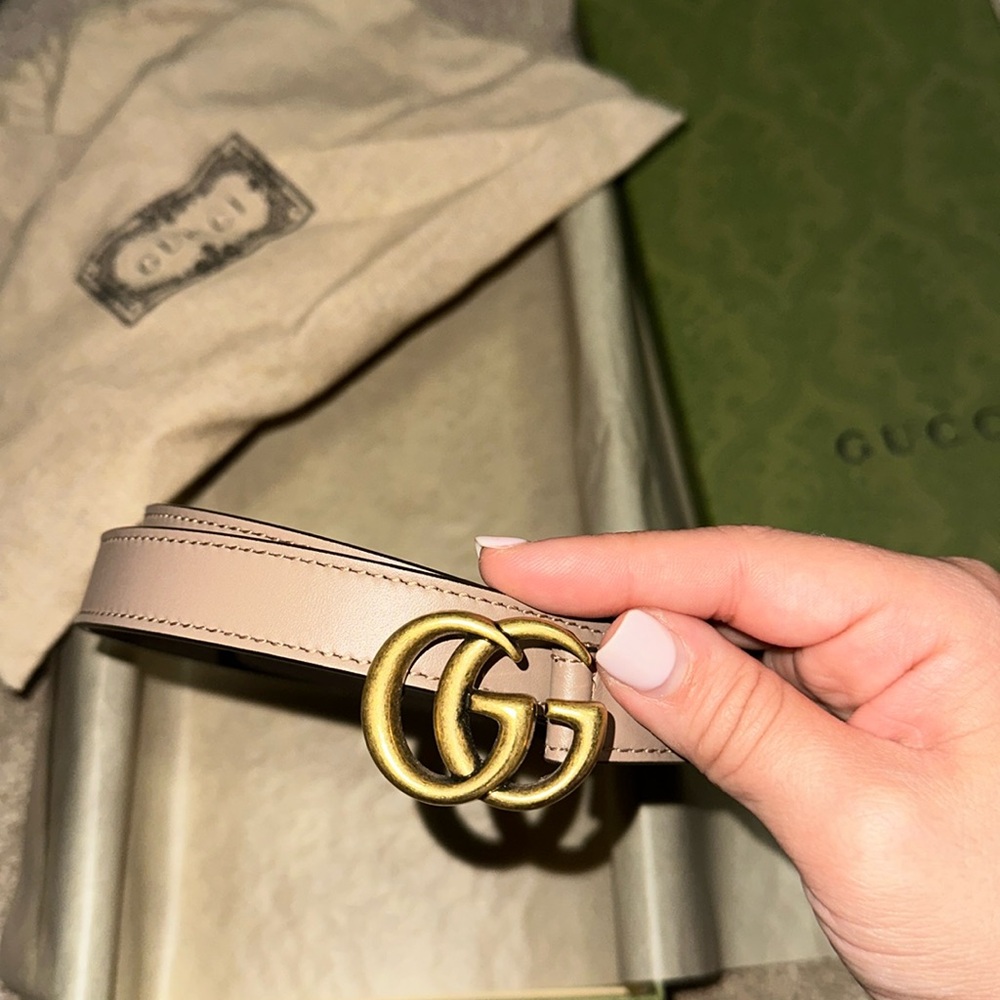 Gucci GG marmont thin belt
